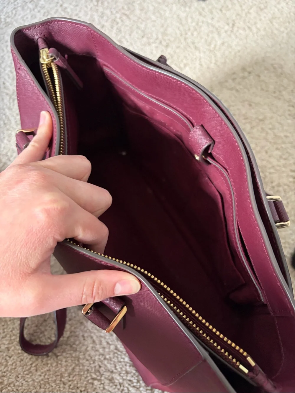 Tory Burch structured leather